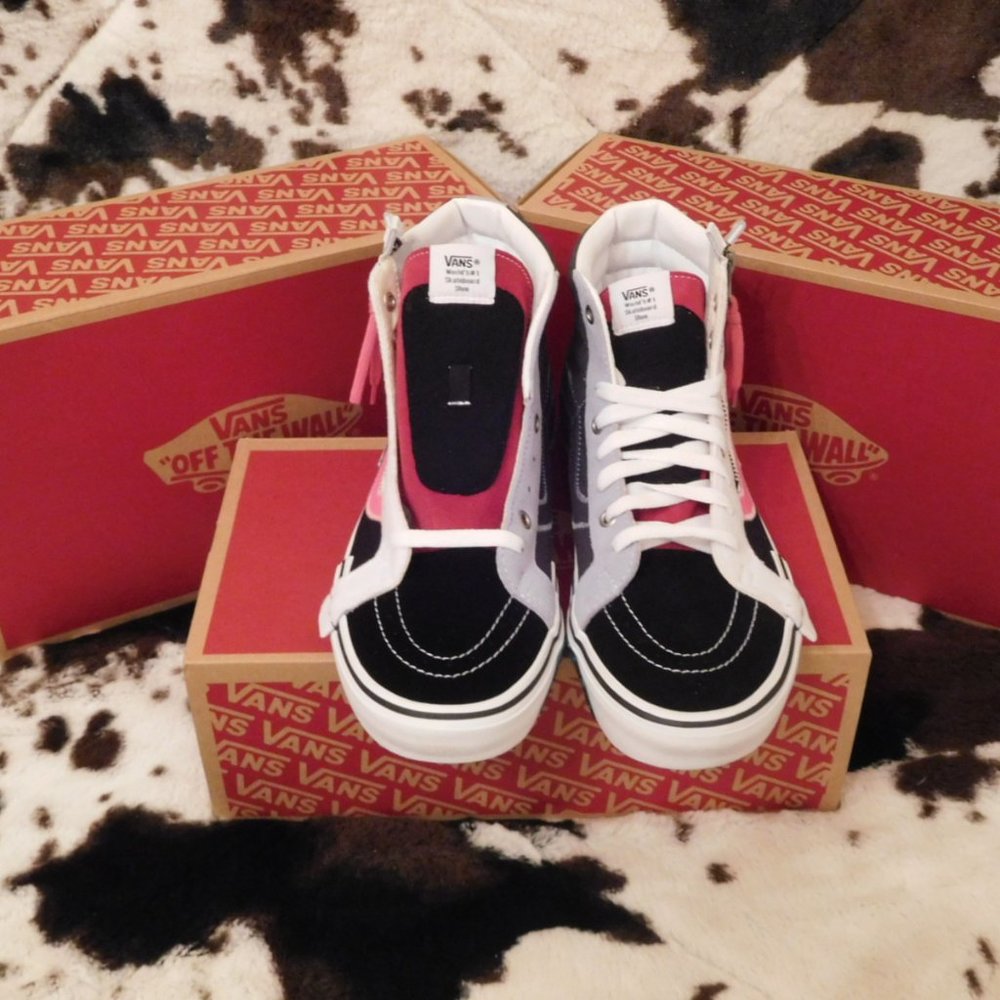 Vans Reissue Sk8-Hi Cap Black/Azalea Pink - Picture 2 of 8